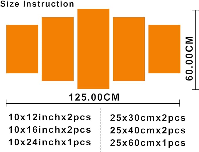 5 Panel Bedroom Wall Decor House Decorations Living Room Wall Decor Neural Network Canvas Wall Art Futuristic Technology Posters for Room AI Artwork Home Decor Wooden Framed Ready to Hang 50"Wx24"H
