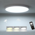 12 Inch Motion Sensor Ceiling Light Indoor,24w Flush Mount Light Fixture Round, Motion Sensor Light Wired for Closet Hallway Porch Laundry Basement Garage Pantry, 3000k/4000k/6000k White