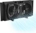 Comfort Zone Window Fan for Bedroom, 9 inch 3 Speed Dual Fans