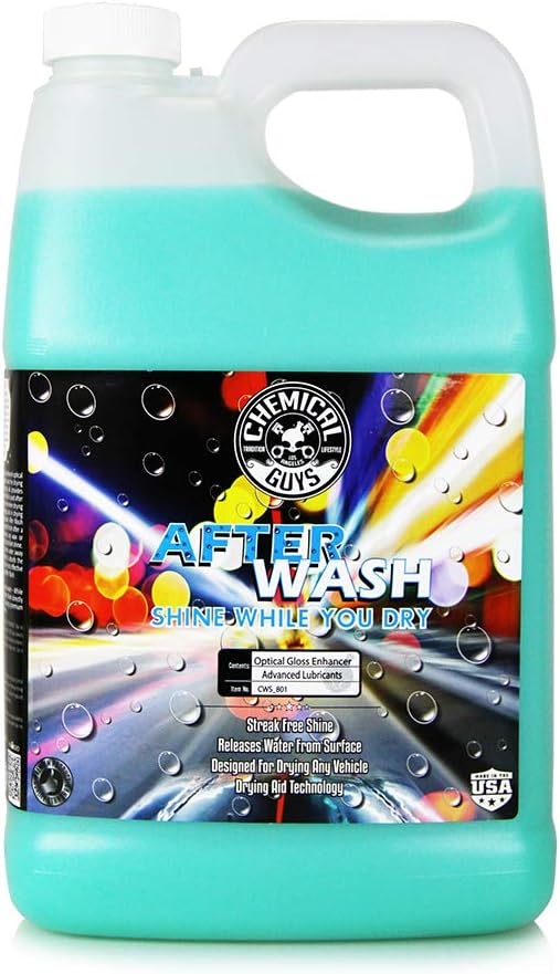 Chemical Guys CWS_801 After Wash Sprayable Gloss Boosting Car Wash Drying Aid (Helps Reduce Water Spots), 128 fl oz (1 Gallon)