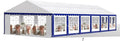 Tents for Parties Party Tent 20x40 ft, Outdoor Canopy Carpas para Fiestas Heavy Duty, Large Waterproof Patio Event Wedding Tent White & Blue with Sidewalls Walls for Backyard