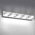 IZORRO LED Modern Bathroom Lights Fixtures(5-Light,Dimmable,360°Rotate),Chrome Acrylic Wall Lighting,Vanity Lights for Bathroom Over Mirror - 6000k 30In （No Assembly Required）