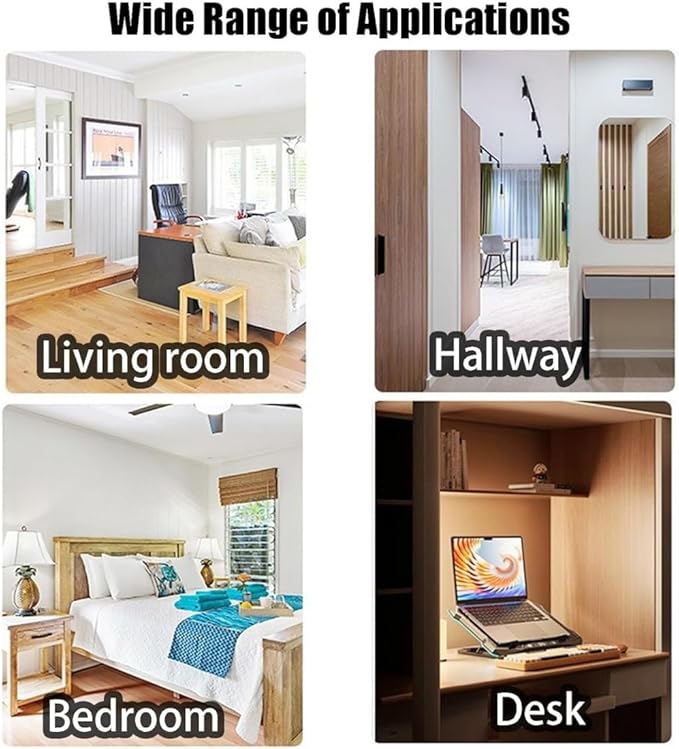 2026 New Rechargeable Smart LED Motion Sensor Ambient Light, RGB Gradient Ambient Light, Punch Free Magnetic Color Chang Motion Sensor Lights Stairs for Wardrobe, Cabinet (7 Colors*1)
