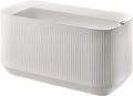 Crescent Garden Modular Self-Watering Trough Plant Box with TruDrop Water Level Indicator - Large Rectangular Deck Planter for Indoor & Outdoor Plants, Modern Garden Bed - 40"x20"x20"H (Alpine White)