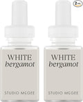 Pura x Studio McGee Home Scent Refill - Smart Air Diffuser - Up to 120-Hours of Luxury Fragrance per Refill - Home Essential - Clean & Safe Diffuser Fragrance - 2 Pack, White Bergamot