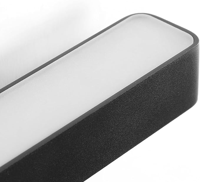 LED Modern Bathroom Vanity Light Fixtures (40-Inch, Cool White 6000K), Modern Acrylic Bathroom Wall Lighting Fixtures for Bathroom Over Mirror, Matte Black
