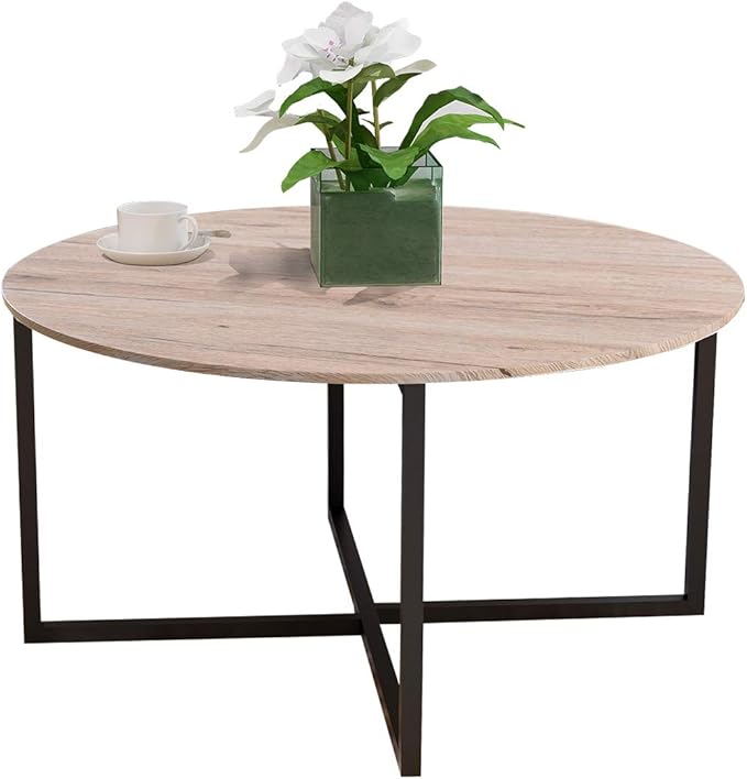 Round Coffee Table Sofa Table Kitchen Dining Tables Modern Leisure Tea Table Office Conference Pedestal Desk White