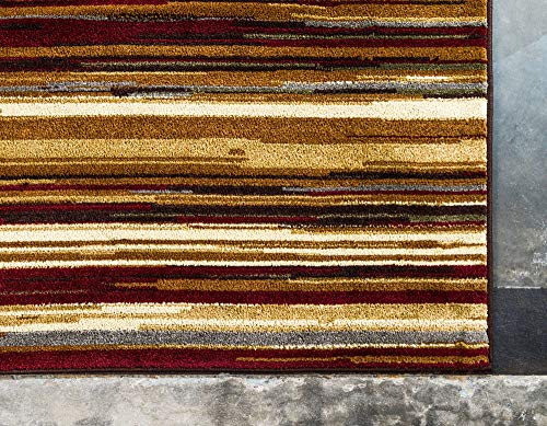 Unique Loom Barista Collection Area Rug - Icatu (2' 2" x 3' 1" Rectangle, Beige/ Brown) - size: 2'2" x 3'1" (Rectangular)