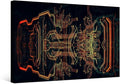 Computer Chip Canvas Wall Art Circuit Board Wall Painting Pictures for Living Room CPU Concept Modern Wall Art Framed House Decoration for Bedroom Bathroom Office Ready to Hang 20X28 INCH
