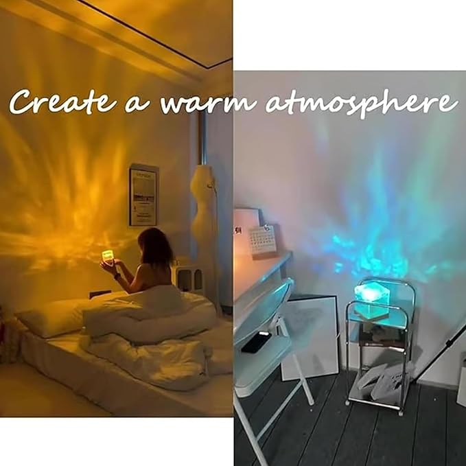 Magical Northern Lights For Your Room, Magic Northern Light, Aurora Night Light Projector With Remote Control, Color-Changing Mood Ocean Light For Home, Relaxation & Decor (16 Colors, Rechargeable)