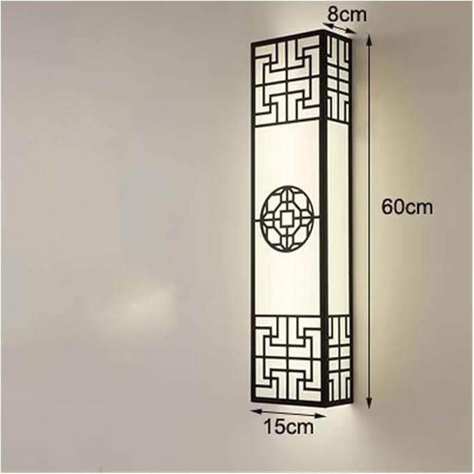 Chinese Style Bedroom Wall Lamp Strip Shaped Zen Background Wall Light Living Room Hallway Stairs Hotel Wall Sconces,Modern