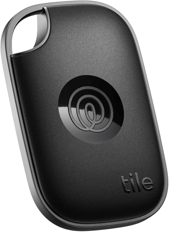 Tile by Life360 Pro - Powerful Bluetooth Tracker, Key Finder and Item Locator for Keys, Bags and More. Both iOS and Android Compatible. Phone Finder. 1-Pack (Black)