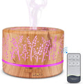 500ml Essential Oil Diffuser, Premium Aromatherapy Diffuser Humidifier with Timer and Auto-Off Safety Switch, 7 Colors Lights, Ultrasonic Cool Mist Diffuser for Home Office Room