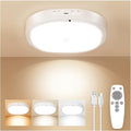 Rechargeable Motion Sensor Ceiling Light Indoor, Cordless Closet Light with 10000mAh Battery, 3 Color Temperatures, 550LM Motion Activated Light for Closet,Shower,Stairs,Pantry,Remote Control