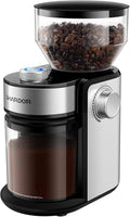 SHARDOR Burr Coffee Bean Grinder Electric, Adjustable Burr Mill with 16 Precise Grind Setting for 2-14 Cup, Silver