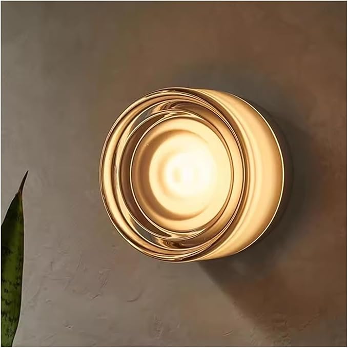 Modern LED Wall Lamp - Amber Jelly Decor Sconce for Living Room, Study, Dining Room & Corridor - Smokey Grey Fixture, Stylish Home Decor Lighting Solution
