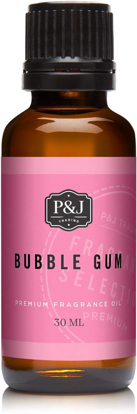 P&J Fragrance Oil Bubble Gum 30ml - Candle Scents, Soap Making, Diffuser Oil, Aromatherapy