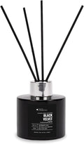 Black Velvet Reed Diffuser Set, Luxury Hotel Inspired Home Diffuser with Hints of Zesty Citrus, Juicy Black Fig, and Floral Rose, Lasting 4 Month Longevity, 100mL