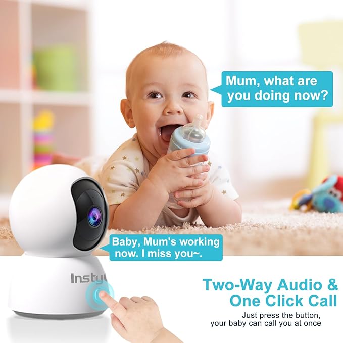Indoor Security Camera 2K, 5G/2.4G WiFi Camera for Home Security with Auto Tracking, Pan/Tilt, Human/Pet Detection, SD&Cloud Storage, Baby Monitor Pet Camera with Phone APP, Night Vision, 2-Way Audio