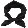 Baby Girl's Cute Toddler Bow Headbands Bowknot Rabbit Hairband Headwear for Daily Life Travel Photography (Black)