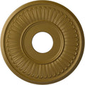 Ekena Millwork CM15BEGLS 15 3/4"OD X 3 7/8"ID X 3/4"P Berkshire Ceiling Medallion Fits Canopies Up to 7", Gold