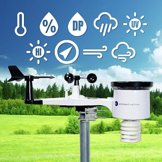 Ambient Weather WS-1553-IP Smart Wireless Weather Station with Remote Monitoring and Alerts