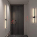 LED Long Strip Wall Lights with Motion Sensor Lamp 3000K/4000K/6000K Lighting Modern Simple Aluminum Mounted Indoor Bedside Decoration Light Living Room(Black Neutral Light,60cm)