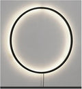 Wiring-Free Living Room Sofa Background Wall Decoration - Minimalist Bedroom lamp Ring Art Atmosphere Wall Light,Kitchen Island (Warm 60cm B)
