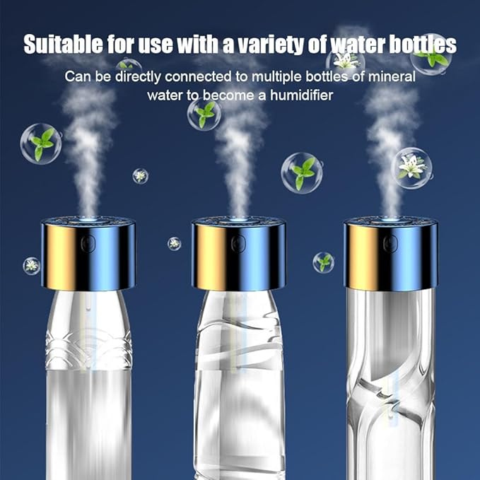 Generic Car Humidifier, Diffuser, 300ml, 7-LED Color Changing, USB Cool Mist, for Car, Home, Office (Hilton)