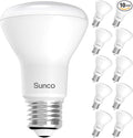 Sunco 10 Pack BR20 LED Bulb Dimmable, Small Recessed Lighting Bulbs, R20 Mini Flood Light Indoor, 550 LM, 7W (50W Equivalent), 2700K Soft White, E26 Base, Can Light for Home, Kitchen, Bedroom UL