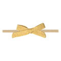 Copper Pearl Baby Bows: Stylish Headbands for Baby Girls, Premium Soft and Stretchy Baby Headbands, Perfect for Newborns, Trendy Designs - Marigold