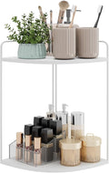 Forest Angle Bathroom Counter Organizer,Countertop Organizer,Vanity Organizers,Bathroom Storage,Bathroom Sink Caddy,Counter Shelf,Corner Counter,Corner Shelves(White)