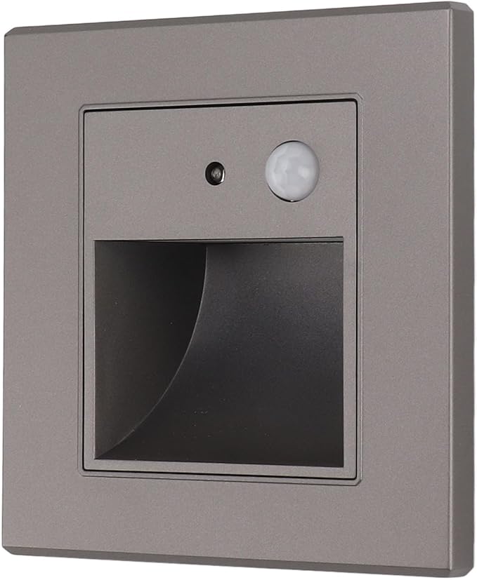 Fafeicy LED Step Lights Sensor Recessed Stair Light 1.5W Motion Light 3000K for Indoor Corridor