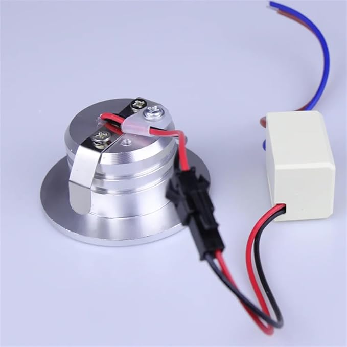 Wall Sconce Lamps Embedded with Mounting Box Round Nightlight for Stair Step Corridor Balcony Luminaire AC85-265V/DC12V(Warm(2700-3500K),3W 12V-24V)