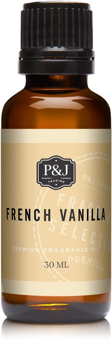 P&J Trading Fragrance Oil | French Vanilla Oil 30ml - Candle Scents for Candle Making, Freshie Scents, Soap Making Supplies, Diffuser Oil Scents