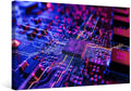 LSIUHWUWI CPU Concept Wall Decorations for Living Room Circuit Board CPU Processor Canvas Wall Art Paintings for Bedroom Wall Artwork Home Decorations Office Wall Art Framed Ready to Hang 12x16 INCH
