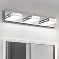 LED Modern Bathroom Light Fixtures, 3-Light 24-Inch Chrome Vanity Lights for Bathroom Lighting Fixtures Over Mirror, 6000K Cool White 350° Rotatable Wall Lamp