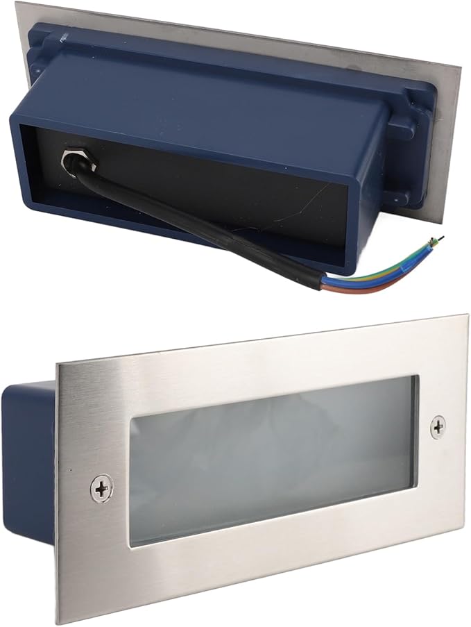 Pwshymi Outdoor Stair Light, Durable Aluminum Alloy Stair Wall Light, 500Lm Brightness, Ideal for and Corridors