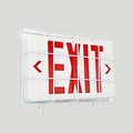 TANLUX Exit Sign with Steel Wire Guard, Wall Mounted Emergency Exit Light with Protective Cover