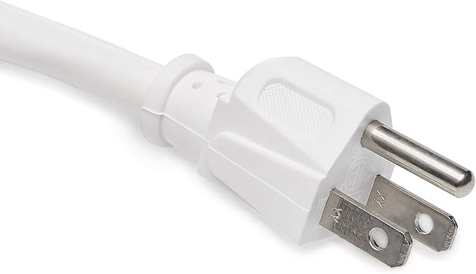 Amazon Basics Surge Protector Power Strip, 6-Outlet, 790 Joules, LED Indicator, 6ft Extension Cord, White