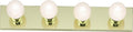 Nuvo Lighting SF77/189 Transitional Four Light Vanity in Brass-Polished/Cast finish