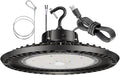 High Bay LED Shop Lights 240W UFO LED High Bay Light 5000K 36000LM 0-10V Dimmable 1000W HID/HPS Replacement with 5' US Plug IP65 Hanging Hook UFO Lights for Shop Warehouse Garage Workshop