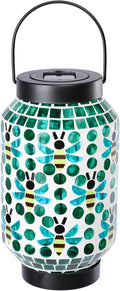 Bshine Mosaic Solar Lantern Outdoor Hanging Waterproof, Ladybug Mosaic Light Indoor Decorative Table, Garden Decor for Yard Outside, Path, Pathway, Courtyard, Lawn, Birthday Gift for Mom Women