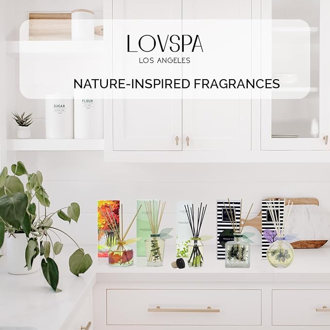 LOVSPA Cinnamon & Clove Buds Diffuser Oil - Fall Essential Oils for Diffuser Refill & Air Freshener Room Spray - Long-Lasting & Natural Home Fragrance, Scented Oil for Diffusers, USA Made, 4oz