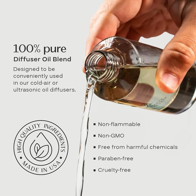 AromaPlan Hotel Scent Diffuser Oil Rose Petals 5 Fl Oz (148ml) –Luxury Hotel & Home Fragrance Oil - Non Toxic Diffuser Oil - Made in USA - Bigger Bottle, Bolder Aroma & Longer Lasting