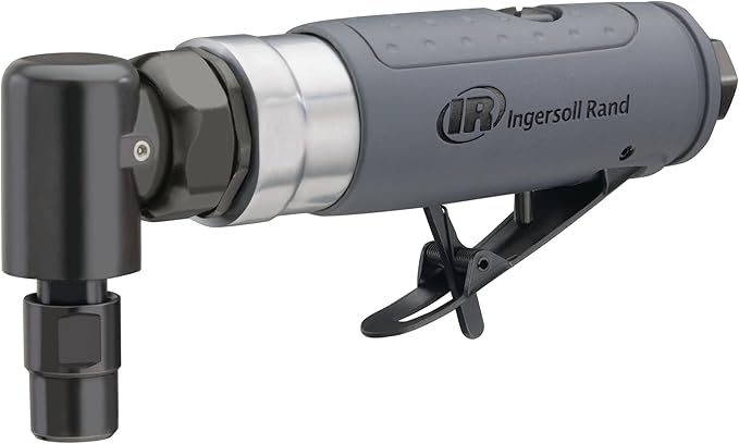 Ingersoll Rand 302B Angle Air Die Grinder, 20,000 rpm, 0.33 hp, 1/4" Collet, Rear Exhaust