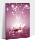 Zen Lotus Floral Pictures Wall Art, Water Lily Bloom Picture, Lotus Flower Canvas Art Print, Calm Relax Poster, Spiritual Zen Flower Print for Zen Office Decor Meditation Poster18x24 inch