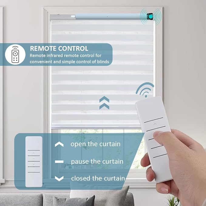120V Tuya WiFi Motorized Awning Motor, 45mm Heavy Duty Electric Roller Shade Blind Motor, Motorize Persiana Existing Shades, Work with Alexa & Google Home (50 N.m for Φ55mm （2-1/8") Octagonal Tube