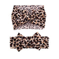 Baby Girls Leopard Headband Bow Headwear Turban Headband for Baby Toddler Wide Hairband Hair Accessories 2 Pack TSFD40
