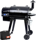 Z GRILLS ZPG-450A Wood Pellet Grill & Smoker with PID V2.1 Controller, 459 Sq in Cook Area, Meat Probe, Foldable Shelf, 8 in 1 BBQ Grill Outdoor Auto Temperature Control, Black